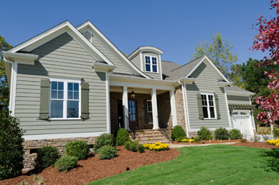 Fiber cement siding on a Oklahoma City home